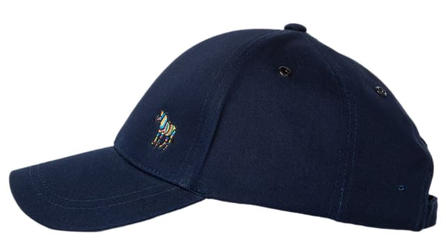 Paul Smith Men's Cotton Zebra Logo Baseball Cap - Navy Product Image