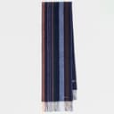 Paul Smith Men's Wool Multi Colour Stripe Scarf - Navy Colour thumbnail