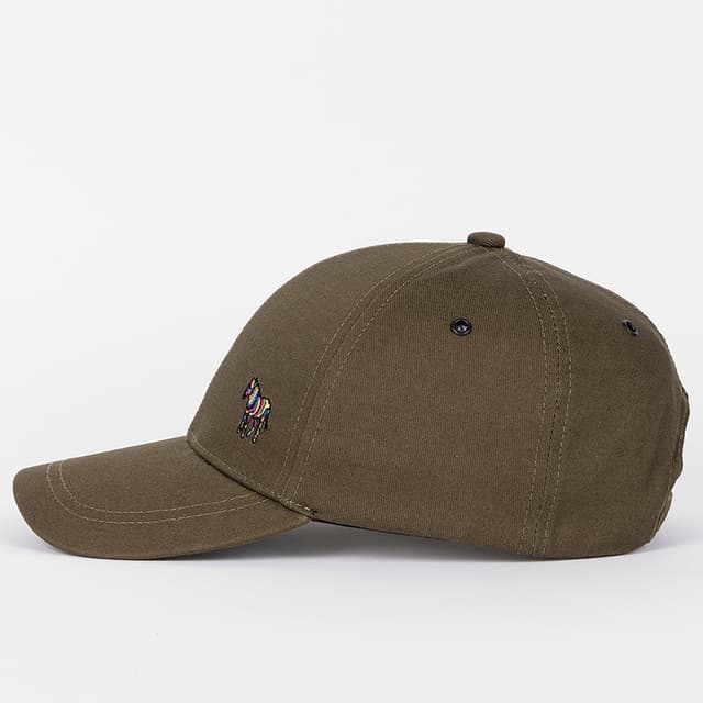 Paul Smith Men's Zebra Logo Baseball Cap - Khaki Green Product Image