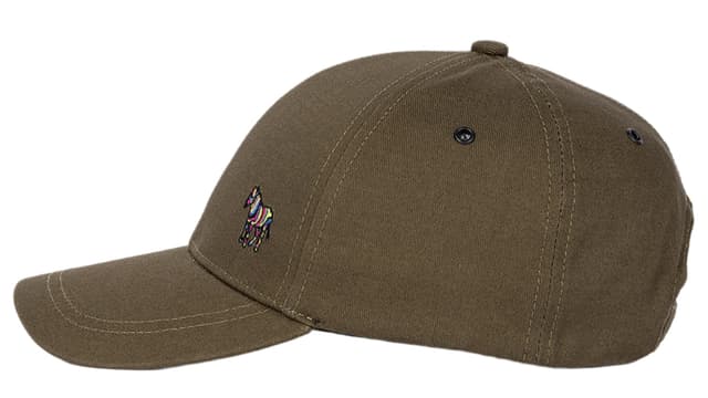 Paul Smith Men's Zebra Logo Baseball Cap - Khaki Green Product Image