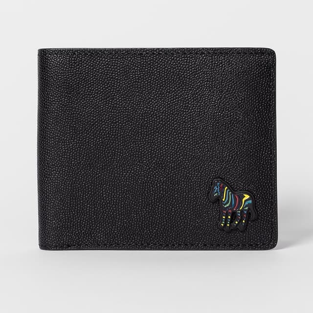 Paul Smith Men's Zebra Logo Leather Billfold Wallet - Black Product Image