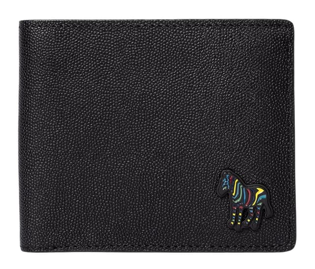 Paul Smith Men's Zebra Logo Leather Billfold Wallet - Black Product Image