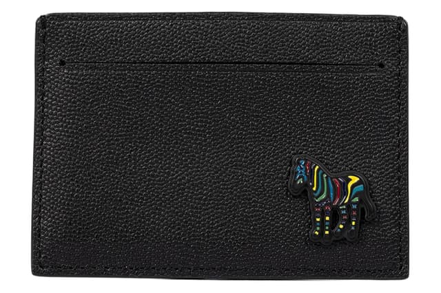 Paul Smith Men's Zebra Logo Leather Card Holder - Black Product Image