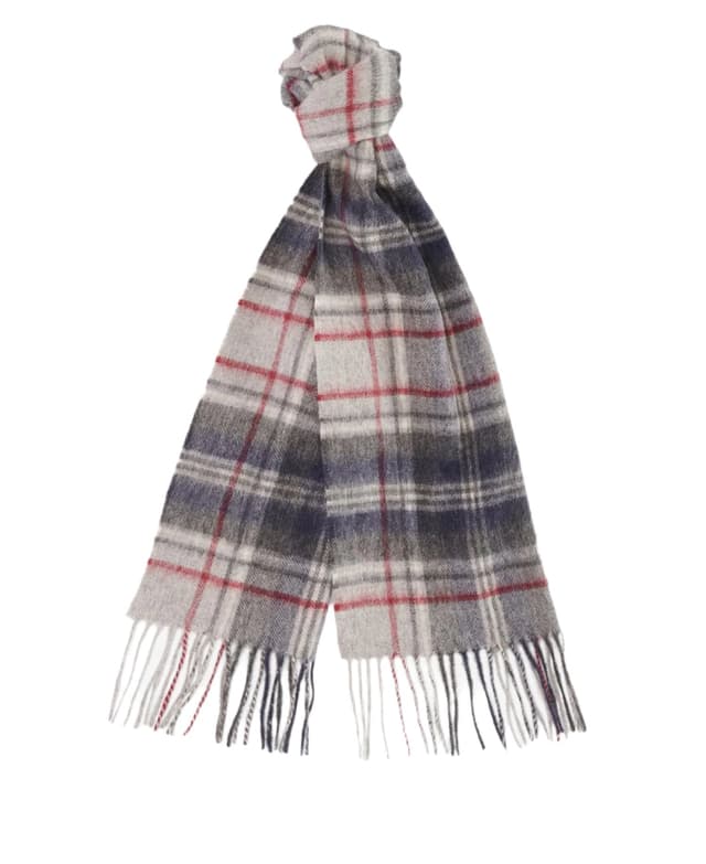 Barbour New Check Tartan Scarf - Blue Granite Product Image