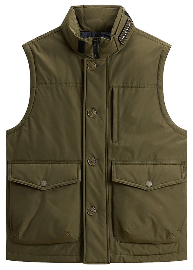 Woolrich Men's Padded Ramar Cloth Vest - Greenstone Product Image