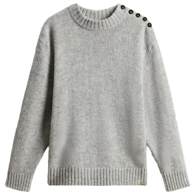 Woolrich Women's Alpaca Blend Sweater - Grey Melange Product Image