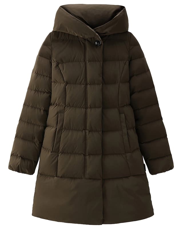 Woolrich Women's Puffy Prescott Parka - Dark Green Product Image