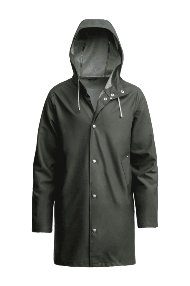 Stutterheim Stockholm Lightweight Raincoat - Green Product Image