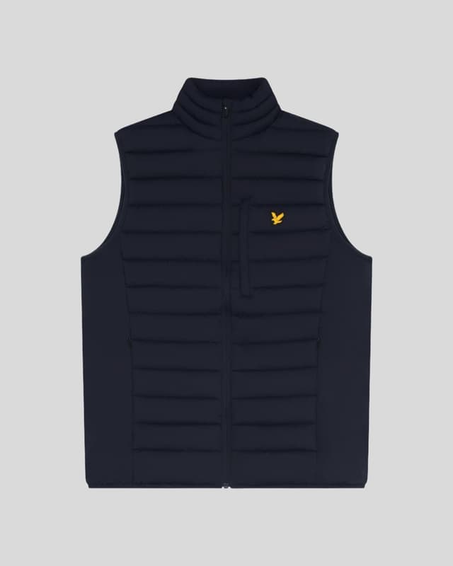 Lyle & Scott Men's Sports Stretch Lightweight Quilted Gilet - Dark Navy Product Image