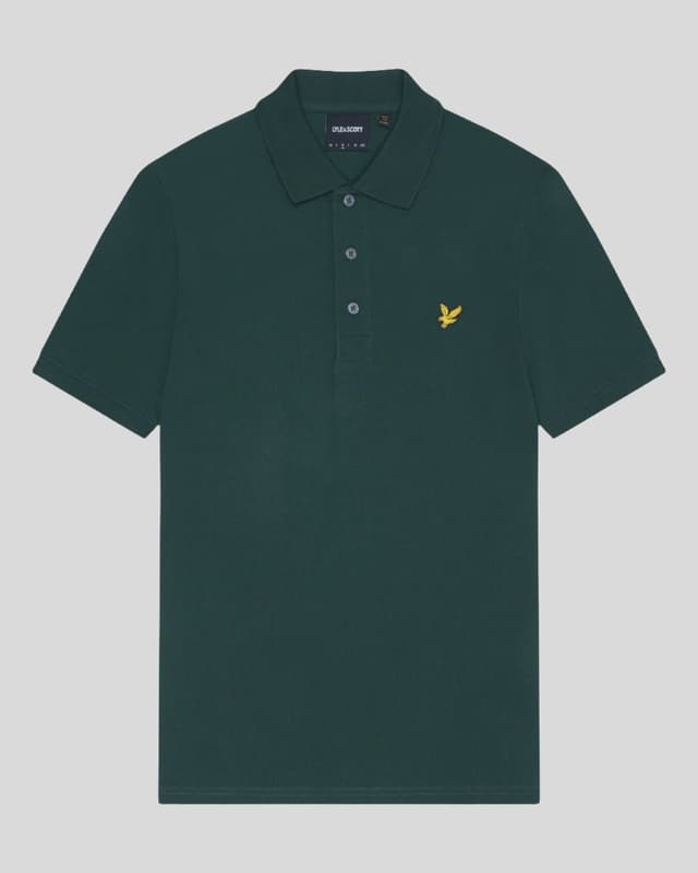 Lyle & Scott Men's Plain Polo Shirt - Argyle Teal Product Image