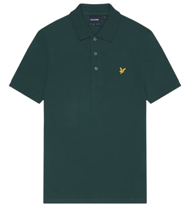 Lyle & Scott Men's Plain Polo Shirt - Argyle Teal Product Image