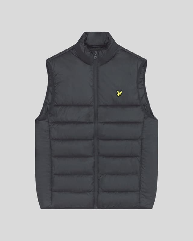 Lyle & Scott Men's Wadded Gilet - Gunmetal Product Image