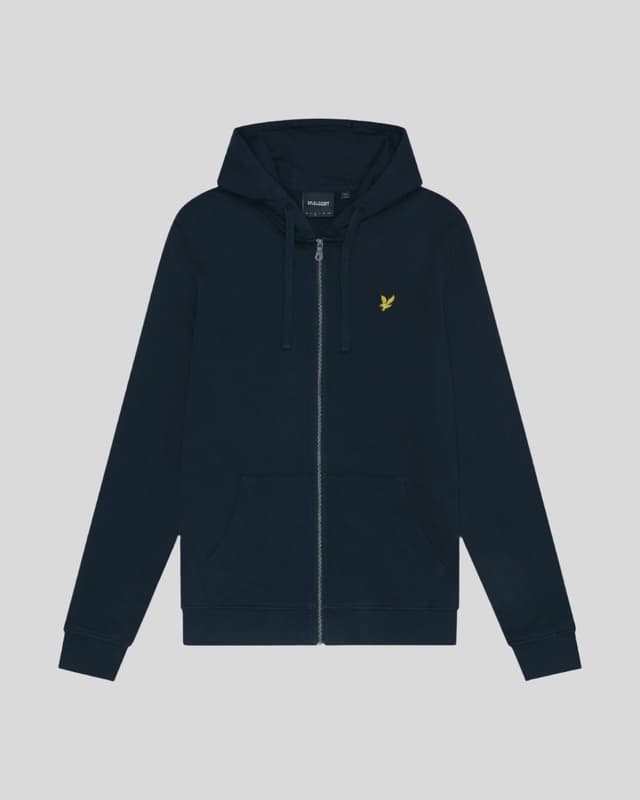 Lyle & Scott Men's Zip Through Hoodie - Dark Navy Product Image