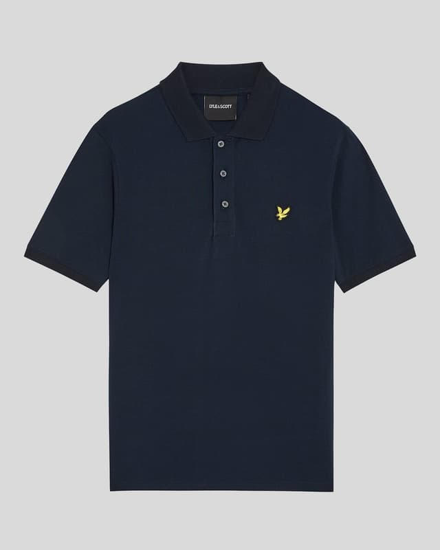 Lyle & Scott Men's Plain Polo Shirt - Dark Navy Product Image