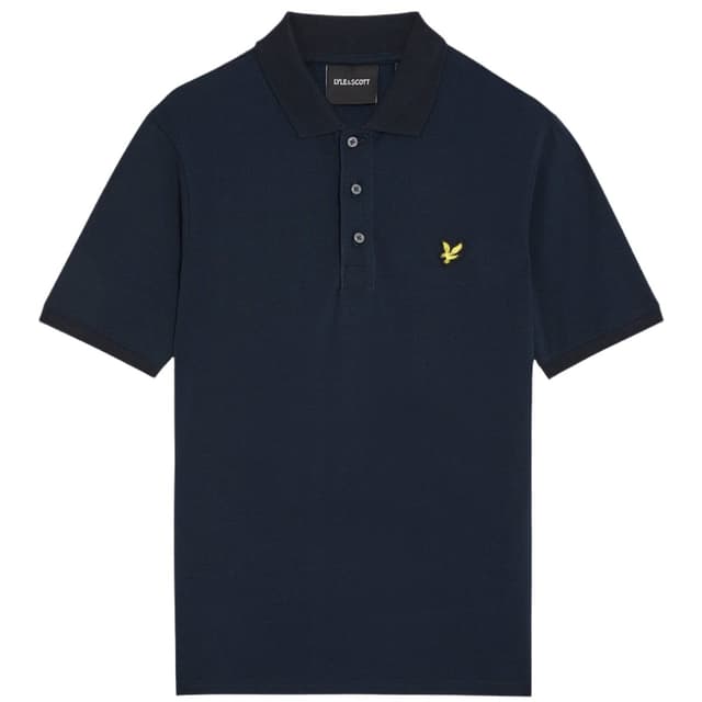 Lyle & Scott Men's Plain Polo Shirt - Dark Navy Product Image