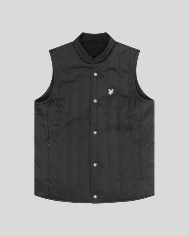 Lyle & Scott Men's Premium Reversible Quilted Gilet - Lacquer Product Image