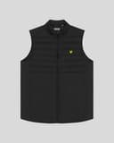 Lyle & Scott Men's Sports Hybrid Double Baffle Gilet - Jet Black Colour thumbnail