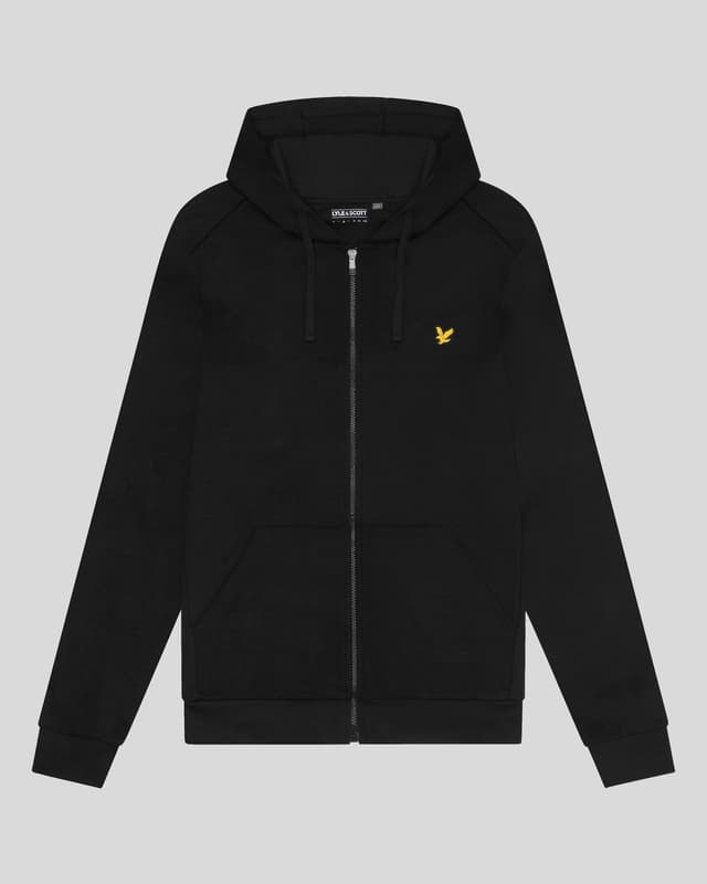 Lyle & Scott Men's Sports Full-Zip Hoodie - Jet Black Product Image