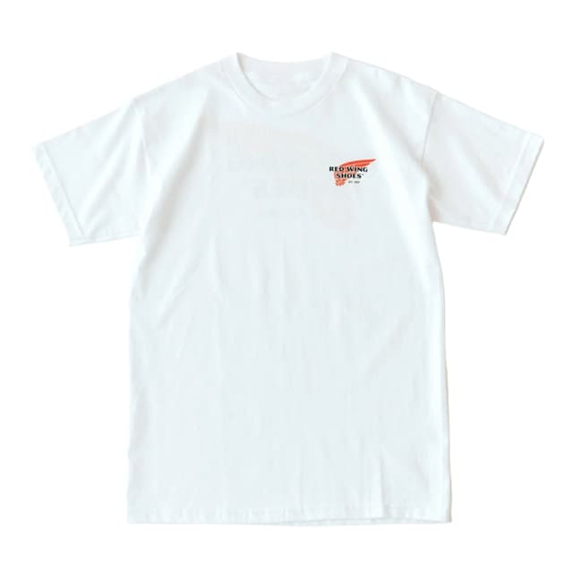 Red Wing Classic Logo Cotton T-Shirt - White - Style 97610 Product Image